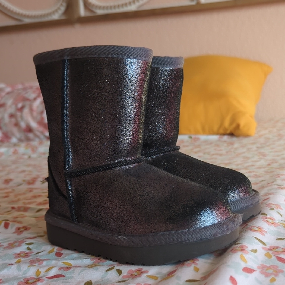 UGG Sparkly Black Kids Boots